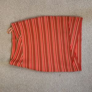 Orange Stripped BCBG Skirt